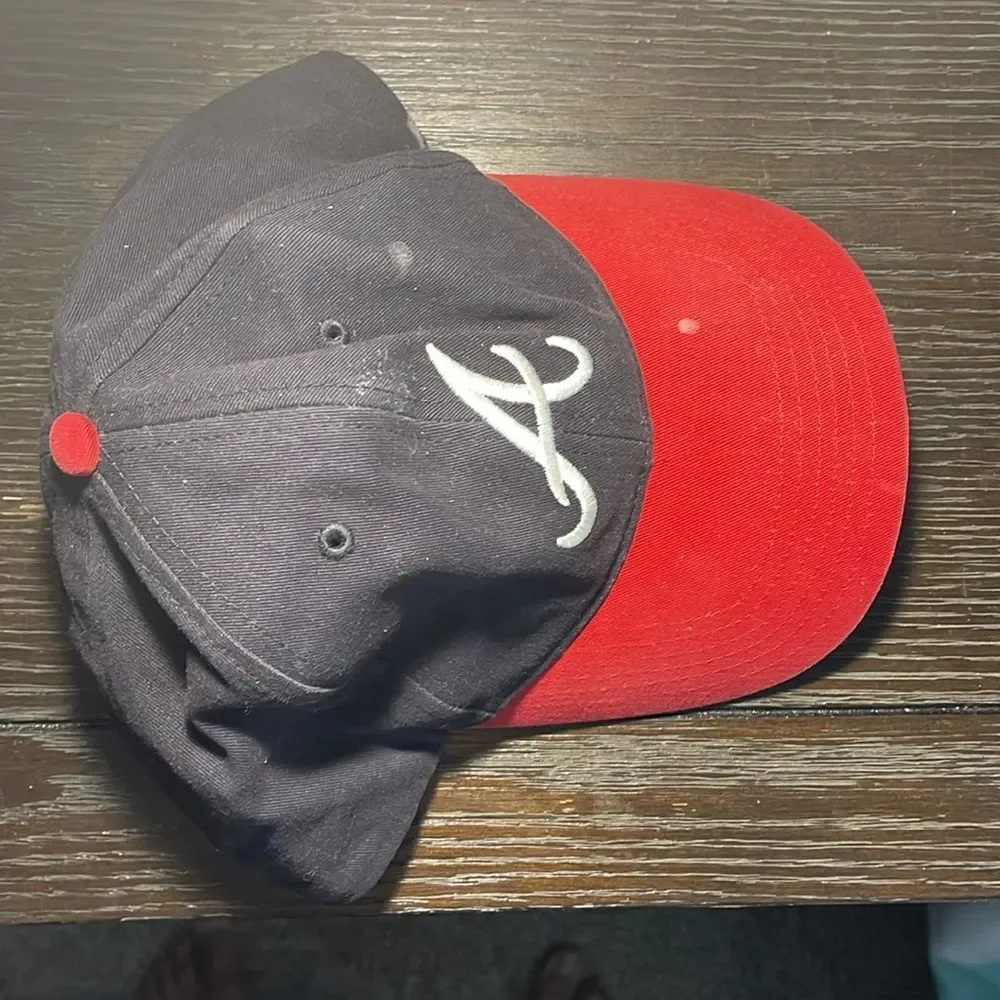 Black and Red Baseball Cap with Logo